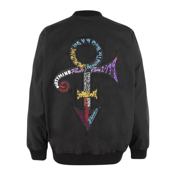 Official Prince Anthology: 1978-1991 Bomber Jacket (Light Weight) with Purple Pa - Picture 1 of 4